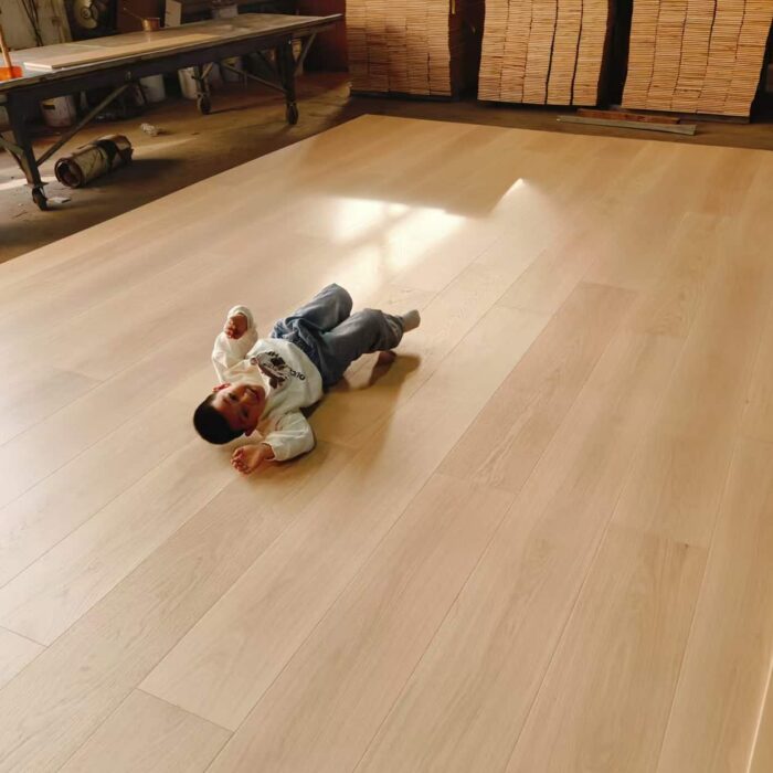 engineered wood flooring quality inspection in factory manufacturing process