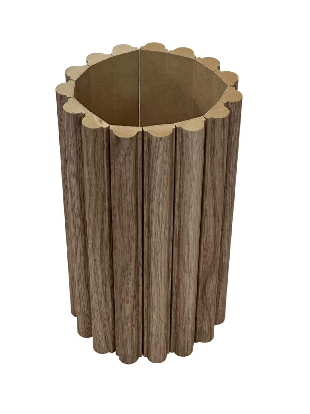 Curved slat wall panels with vertical batten design for interior wall systems