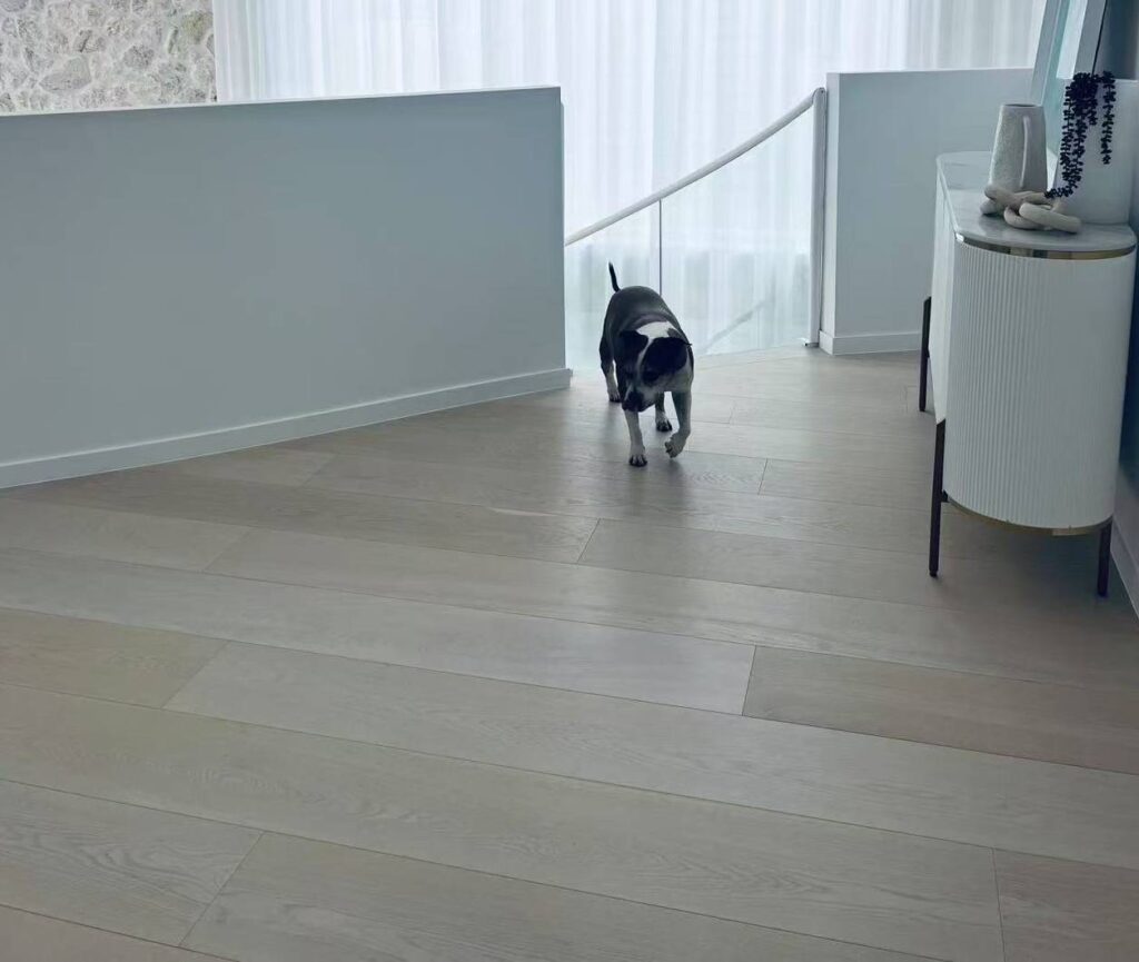 engineered oak plank flooring residential interior project