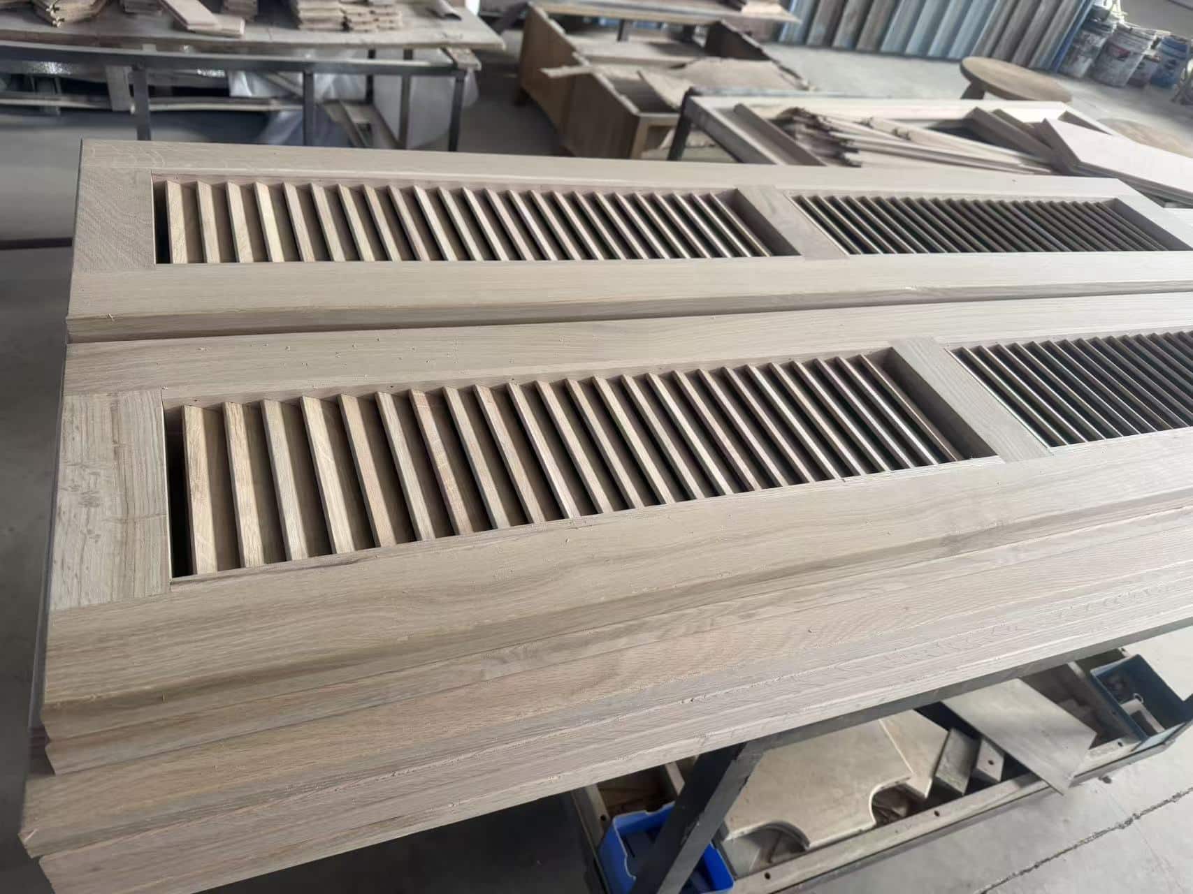 Solid Wood Exterior Shutter Panel Structure
