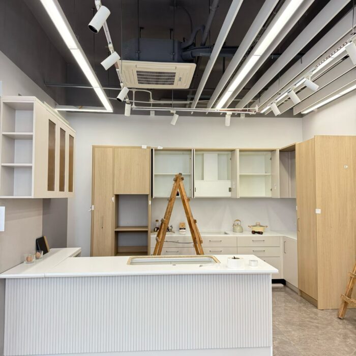 modern custom wood kitchen cabinets interior