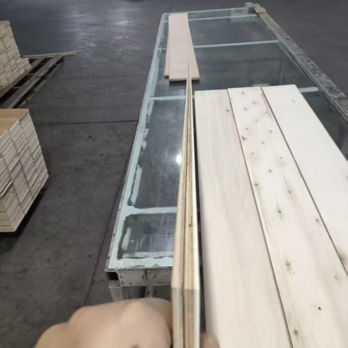 long engineered wood flooring plank production in factory