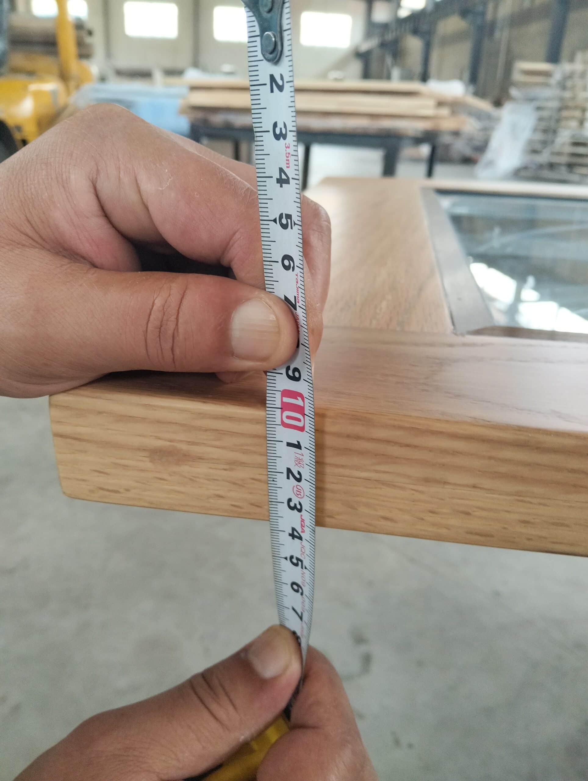 oak interior glass door technical drawing 1500x2500mm double swing door design dimensions