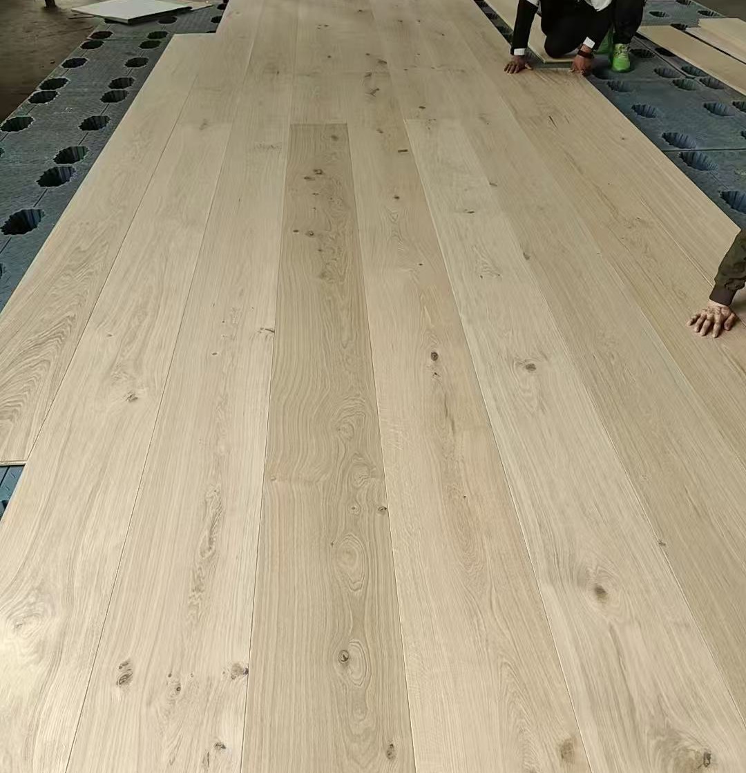 5m long engineered oak plank flooring wide plank 400mm