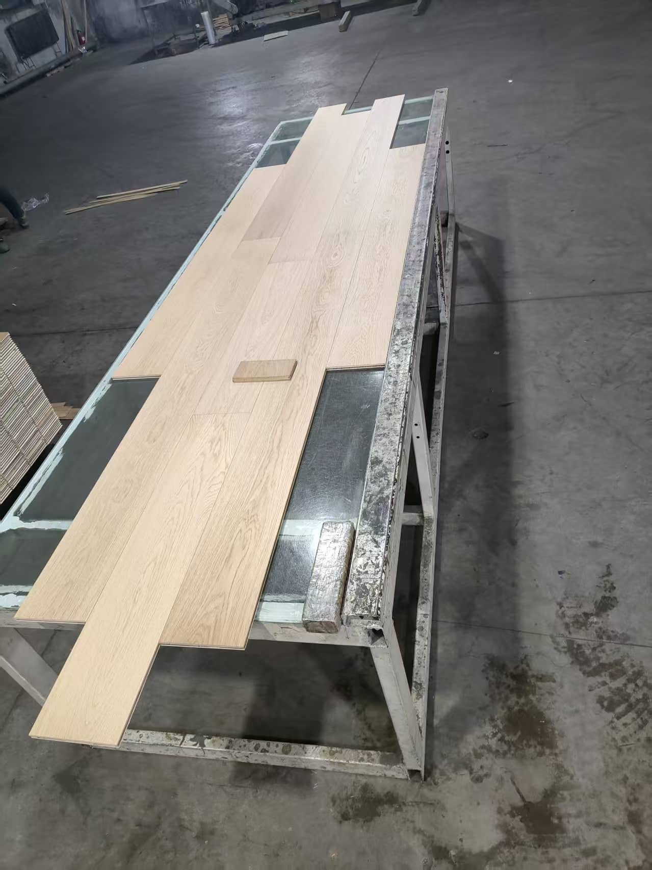 engineered plank flooring dusty grey features modern color durable UV lacquer finish