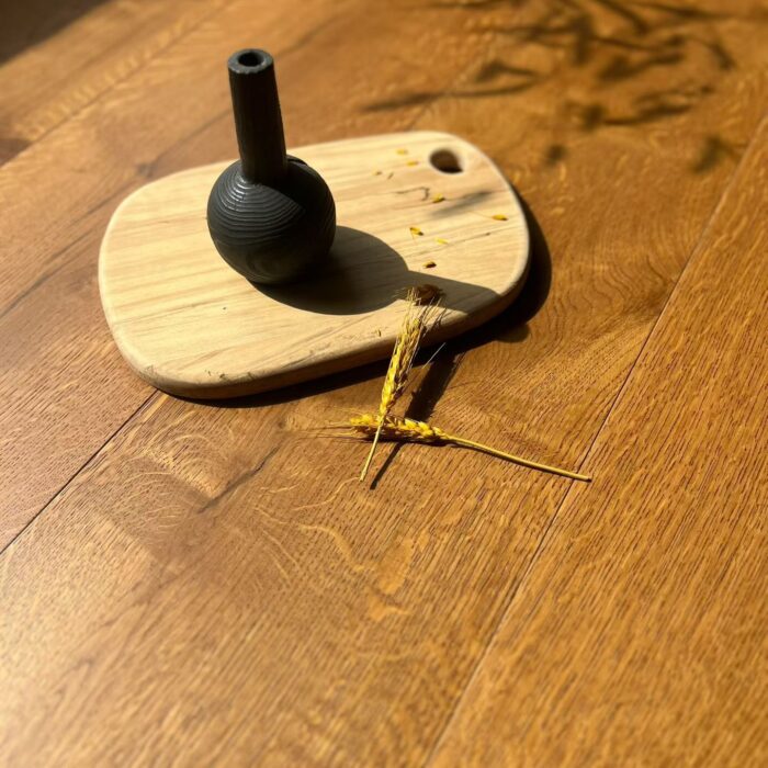 engineered oak plank flooring detail wood grain surface texture