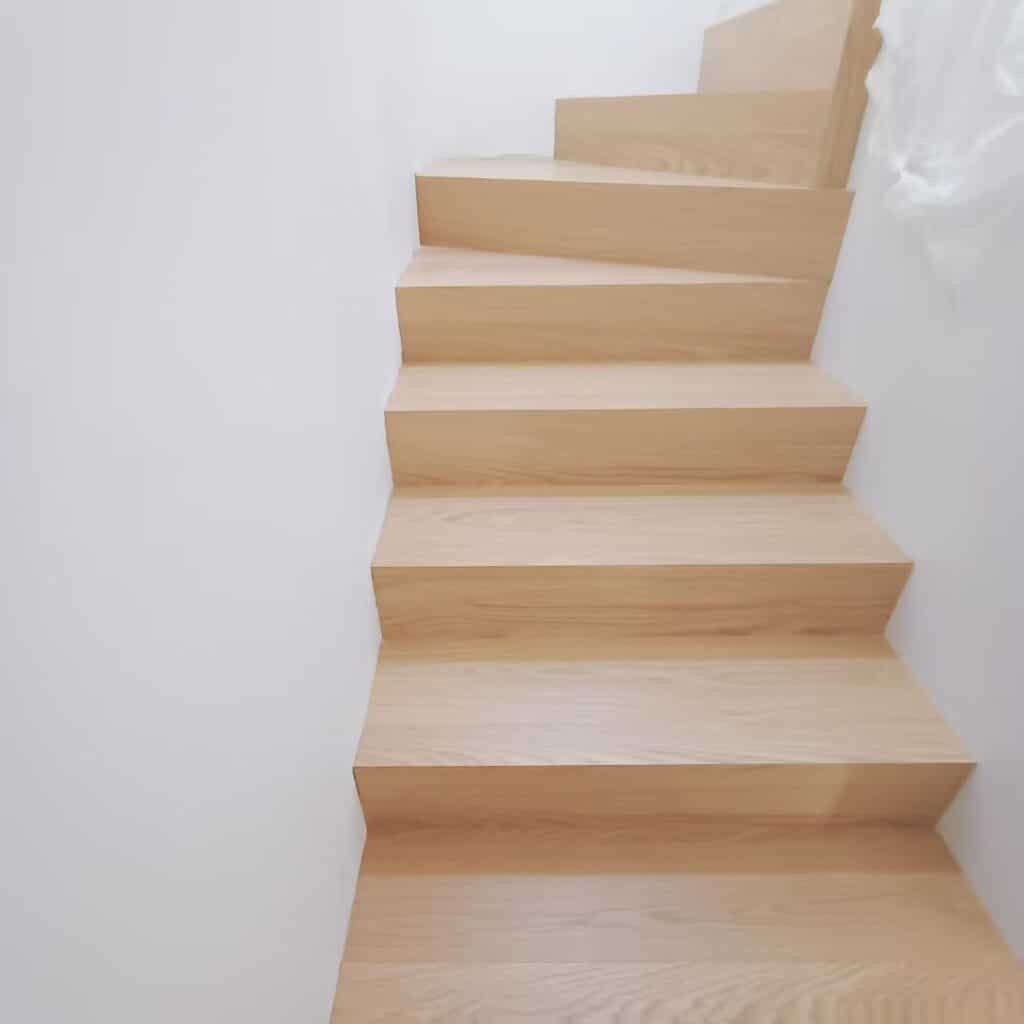 engineered stair treads 3 in 1 oak staircase matching wood flooring custom