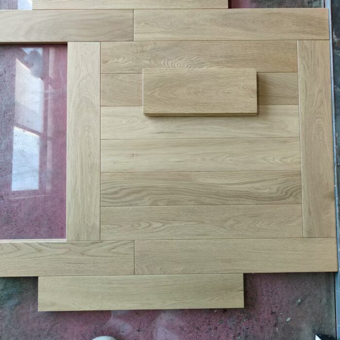 herringbone wood flooring installation inspection parquet floor quality check