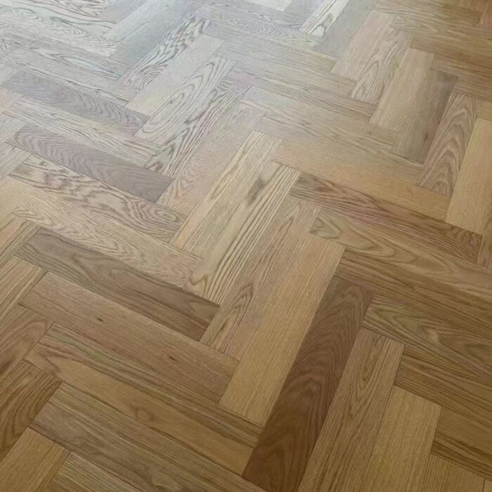 oak herringbone solid wood flooring pattern detail interior design