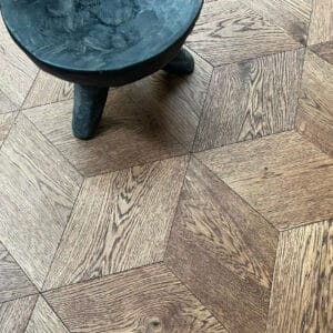 parquet wood flooring diamond pattern in engineered European oak