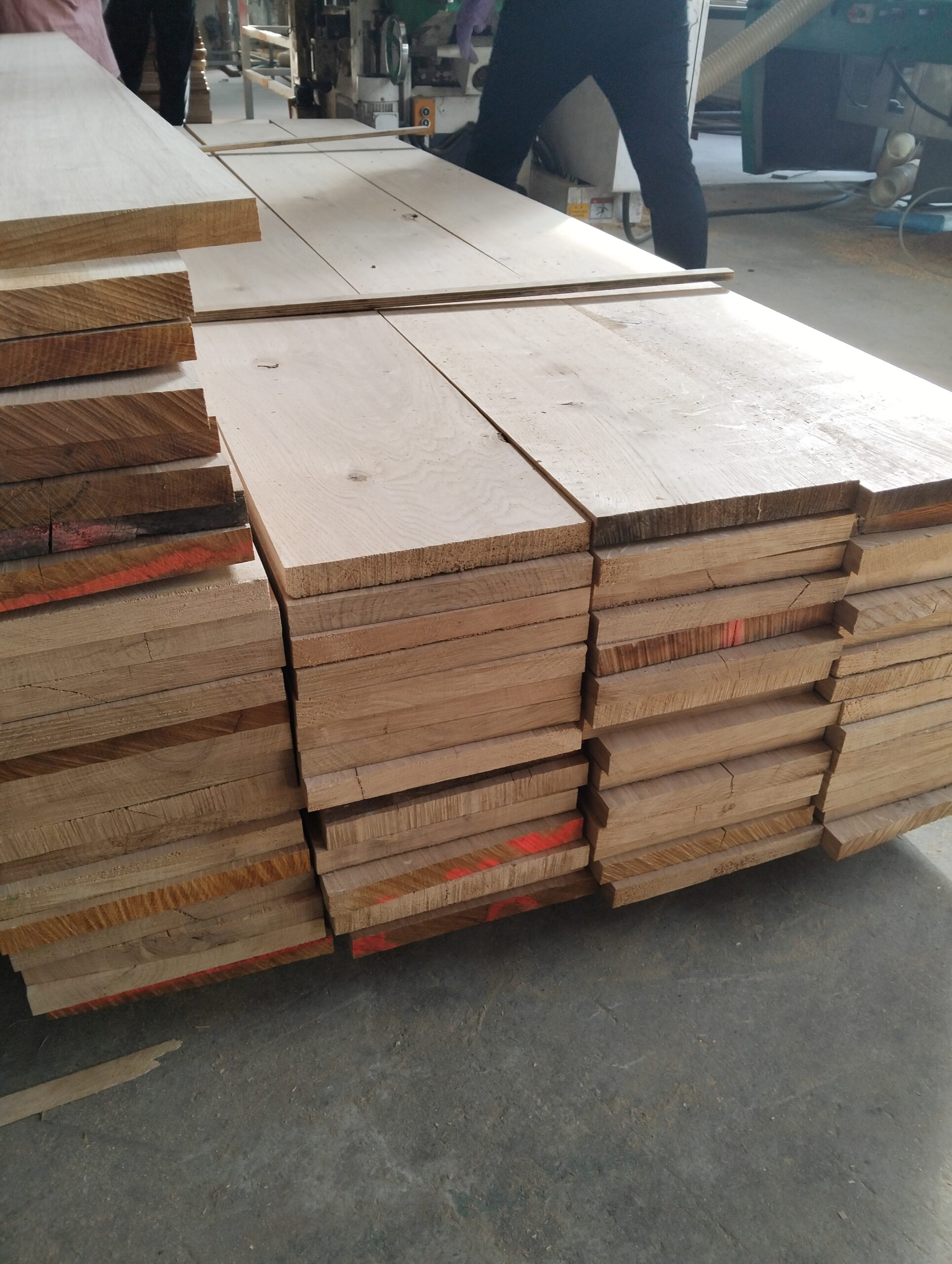 solid slabs wood flooring european oak unfinished smooth face