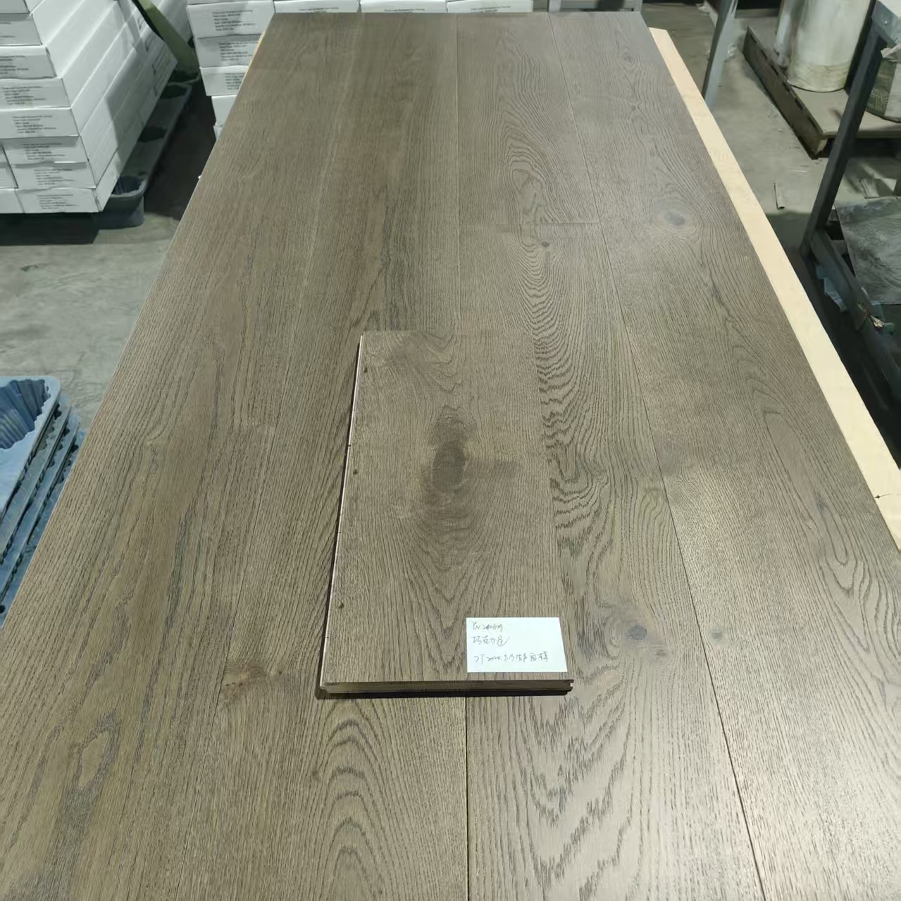 solid slabs wood flooring european oak project application large space