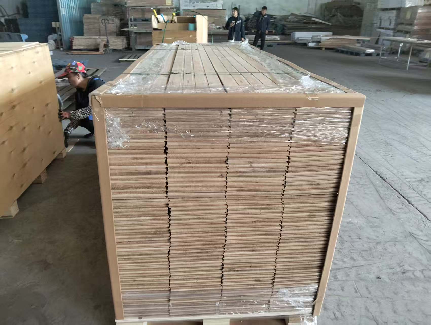 solid slabs wood flooring packaging european oak export packing