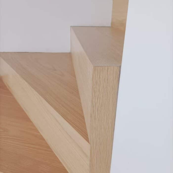 stair treads detail matching wood flooring surface texture