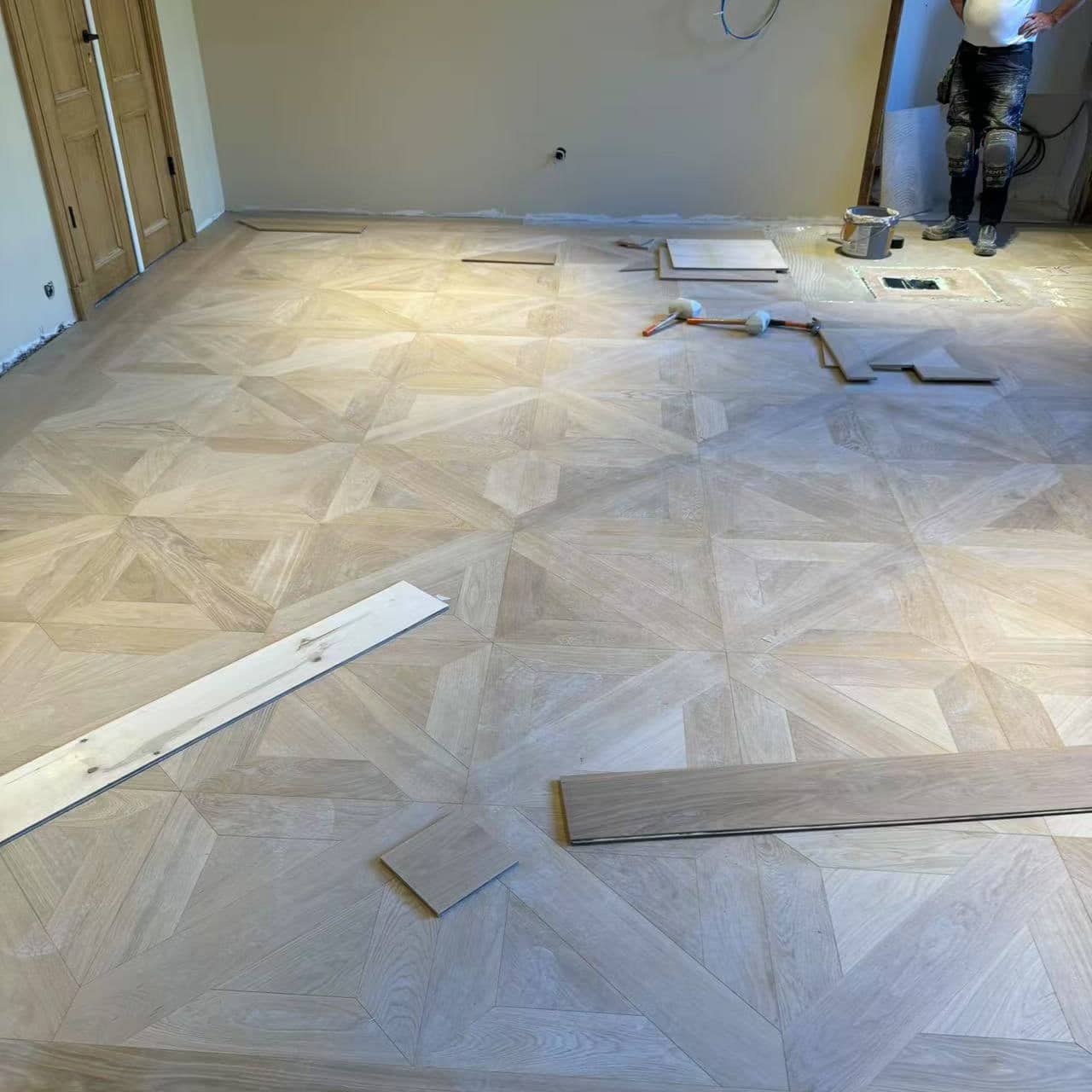 wooden tile flooring beowulf square pattern engineered oak waterproof