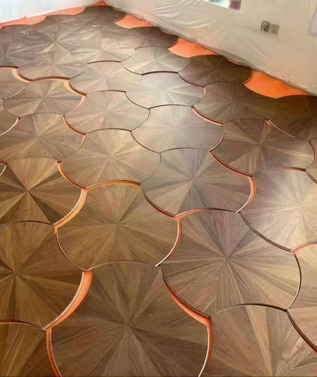 architectural lotus pattern wood flooring for modern interiors