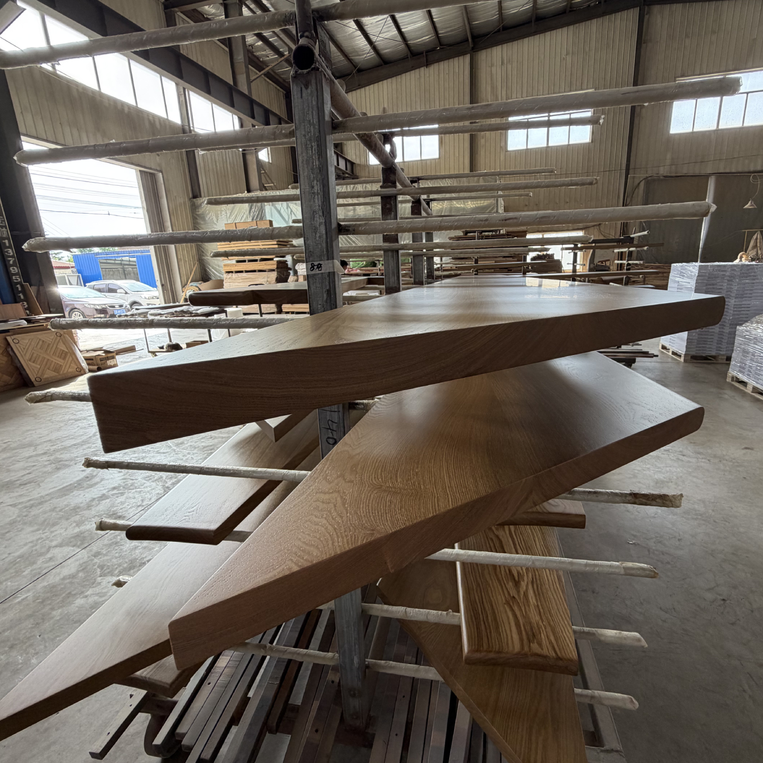 custom solid wood stair treads oak staircase manufacturer