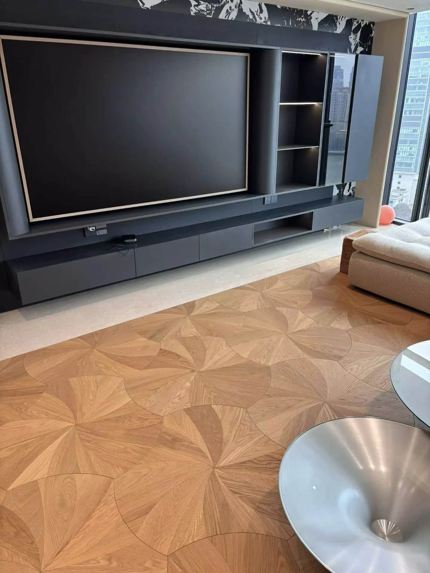 designer oak and walnut engineered flooring for luxury interiors