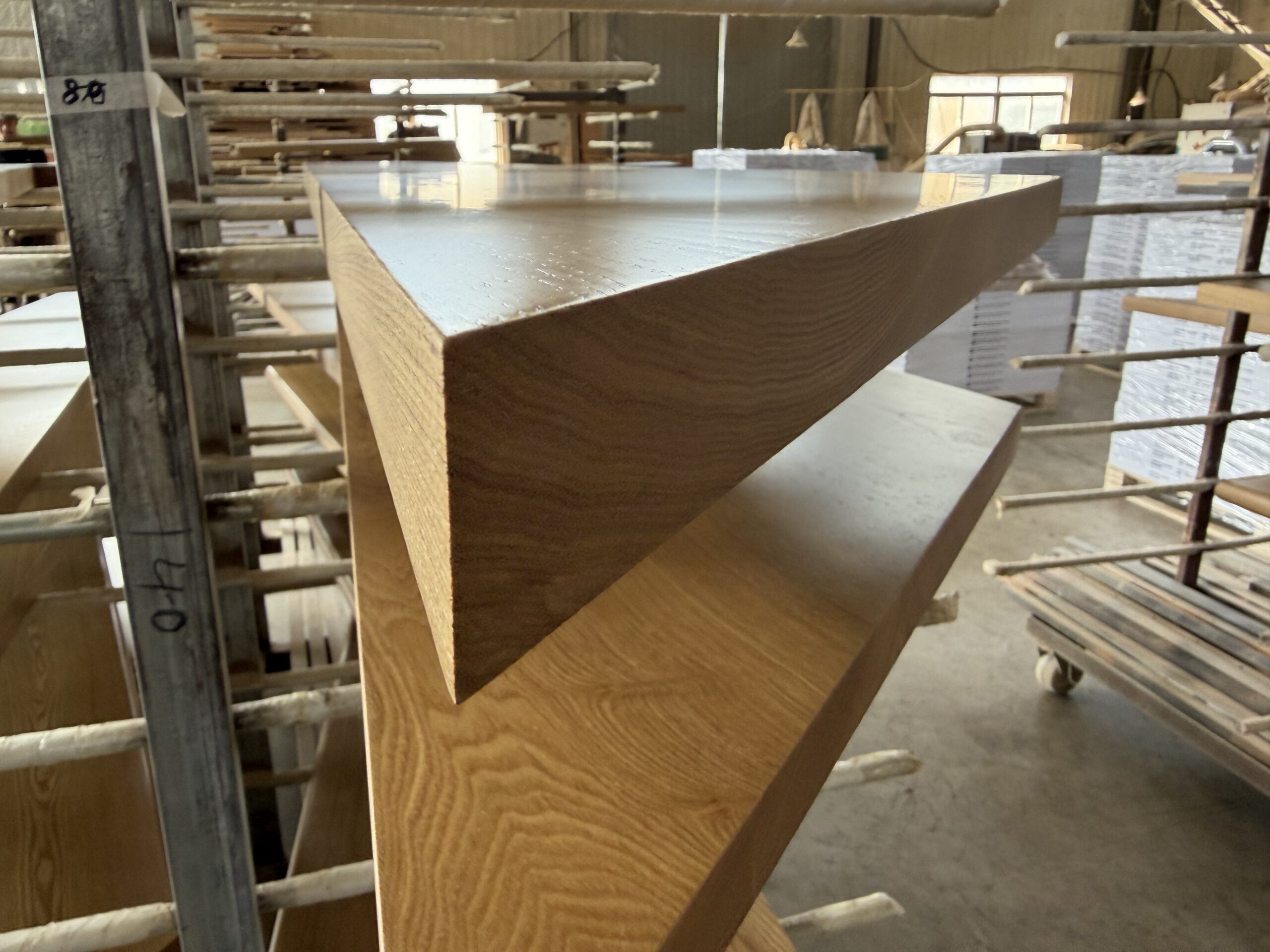 oversized solid oak stair treads for luxury staircase projects