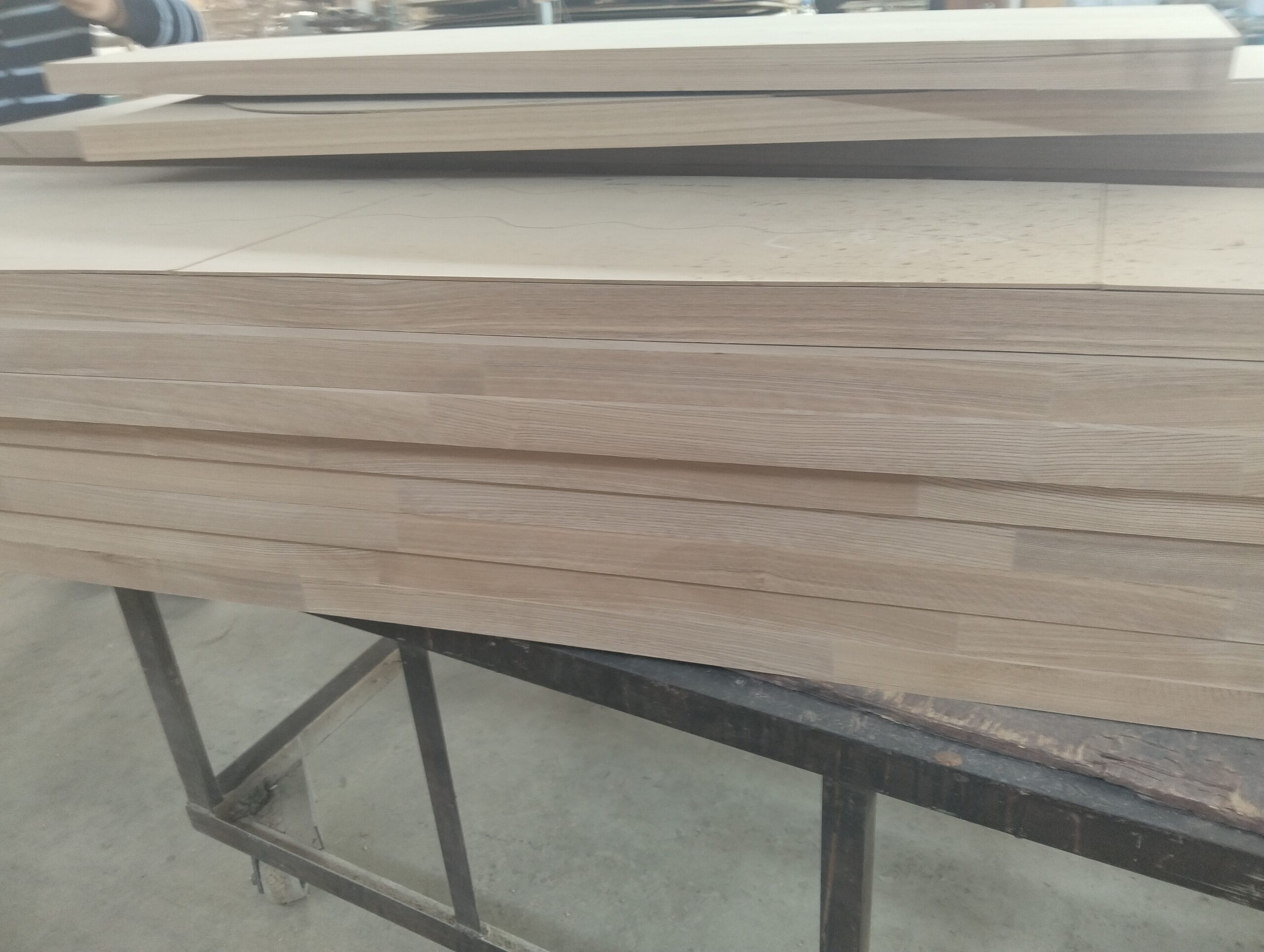 custom solid wood stair panel production process