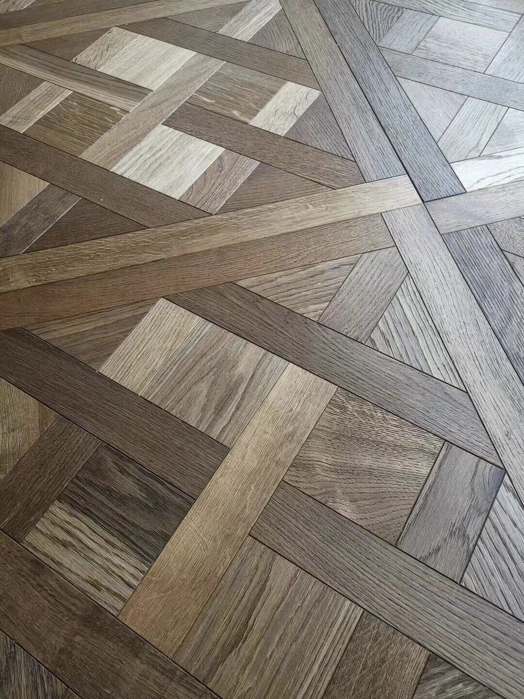 luxury smoked oak parquet flooring interior design