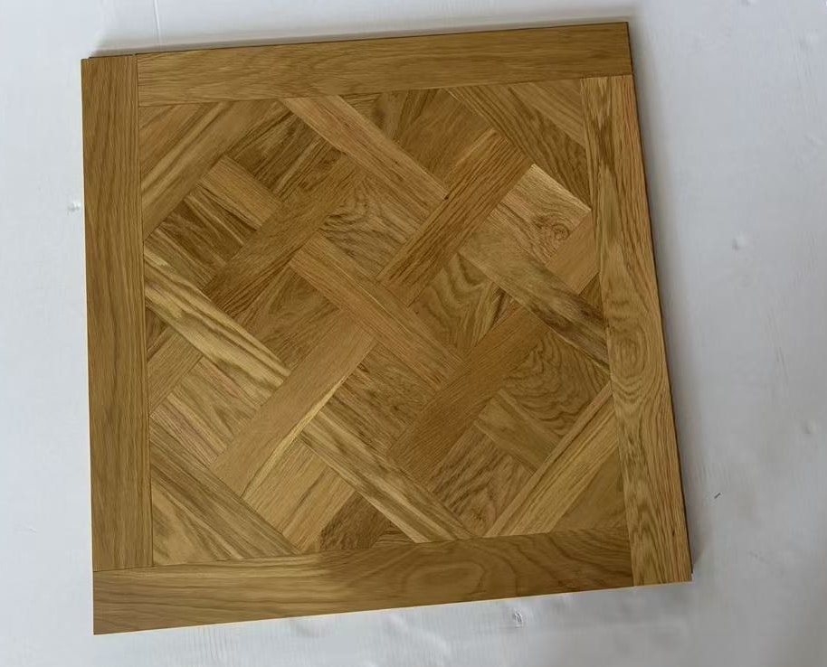 rustic oak versailles flooring wood wax oiled parquet panel