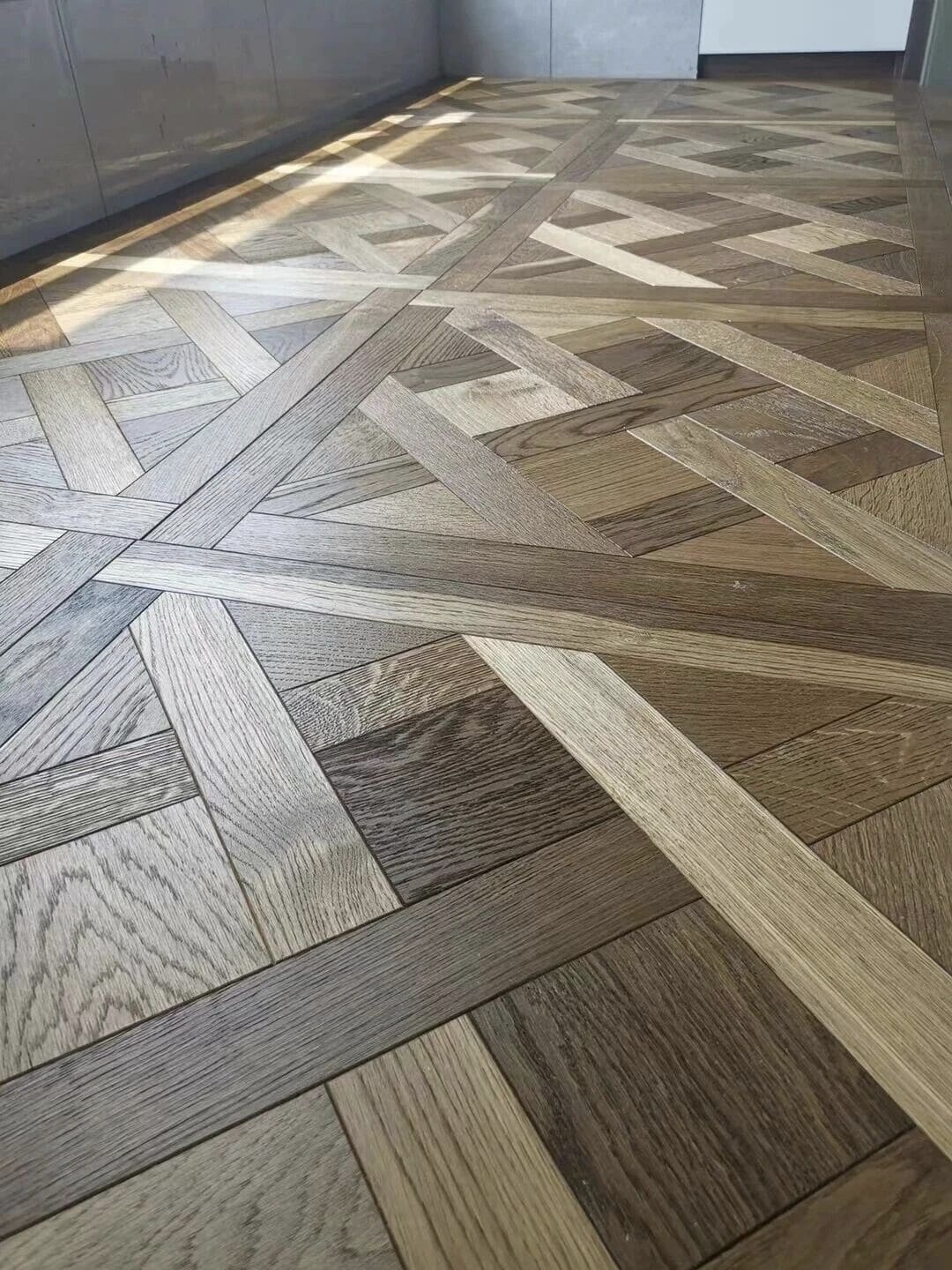 smoked solid oak flooring hotel project parquet design