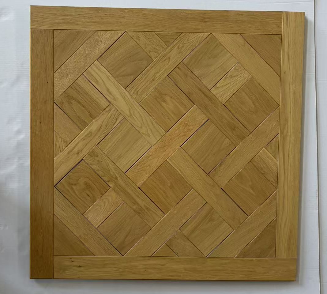 solid oak versailles flooring wood wax oiled geometric parquet