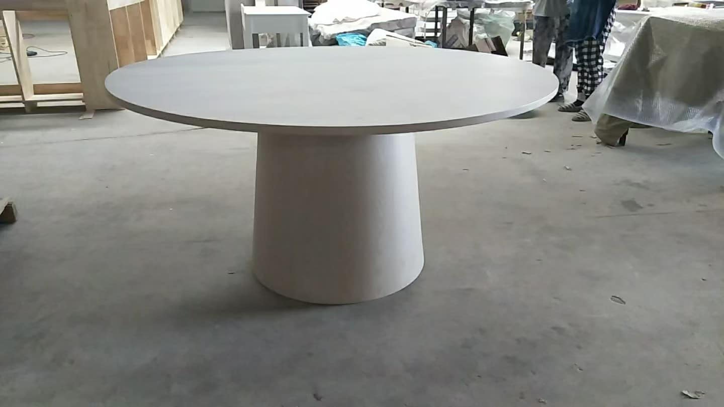 white mushroom dining table for modern dining room design