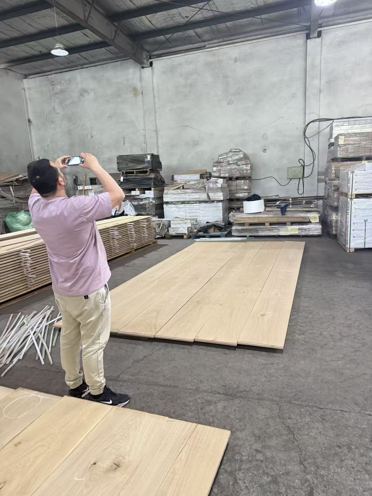 5000mm Long Super Size Wood Flooring Production