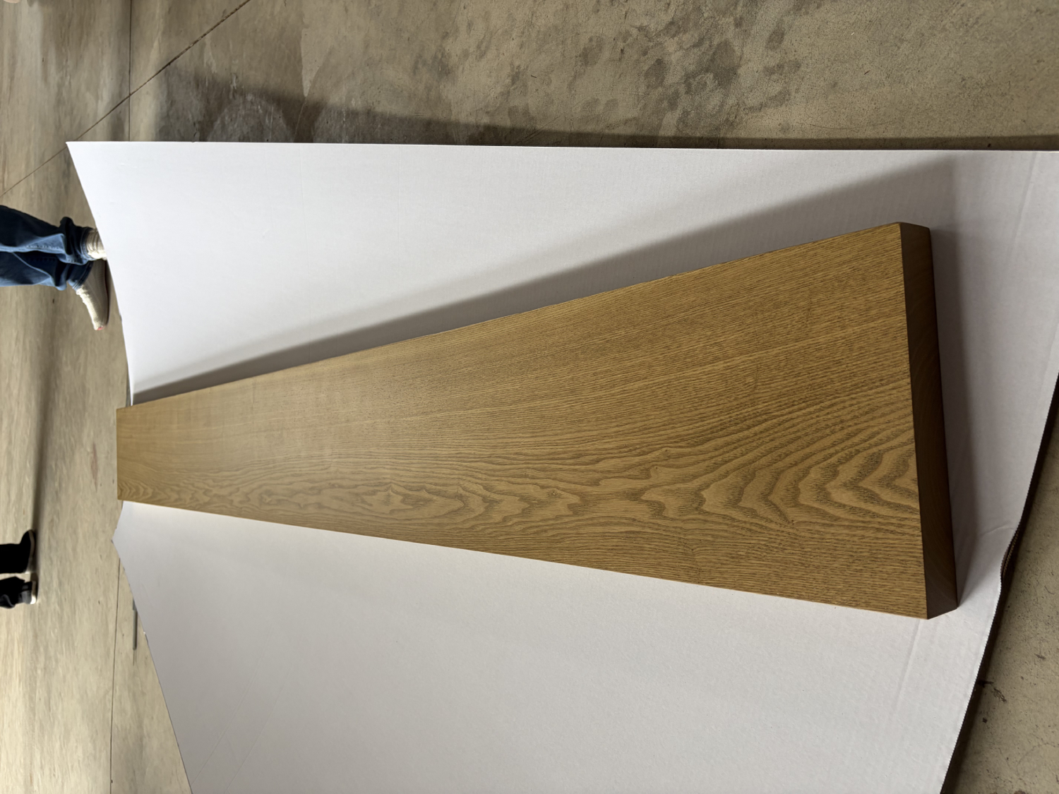 oversized one piece solid oak stair treads for luxury projects