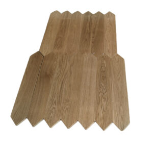 Solid Pattern Frame Oak Flooring Geometric Design