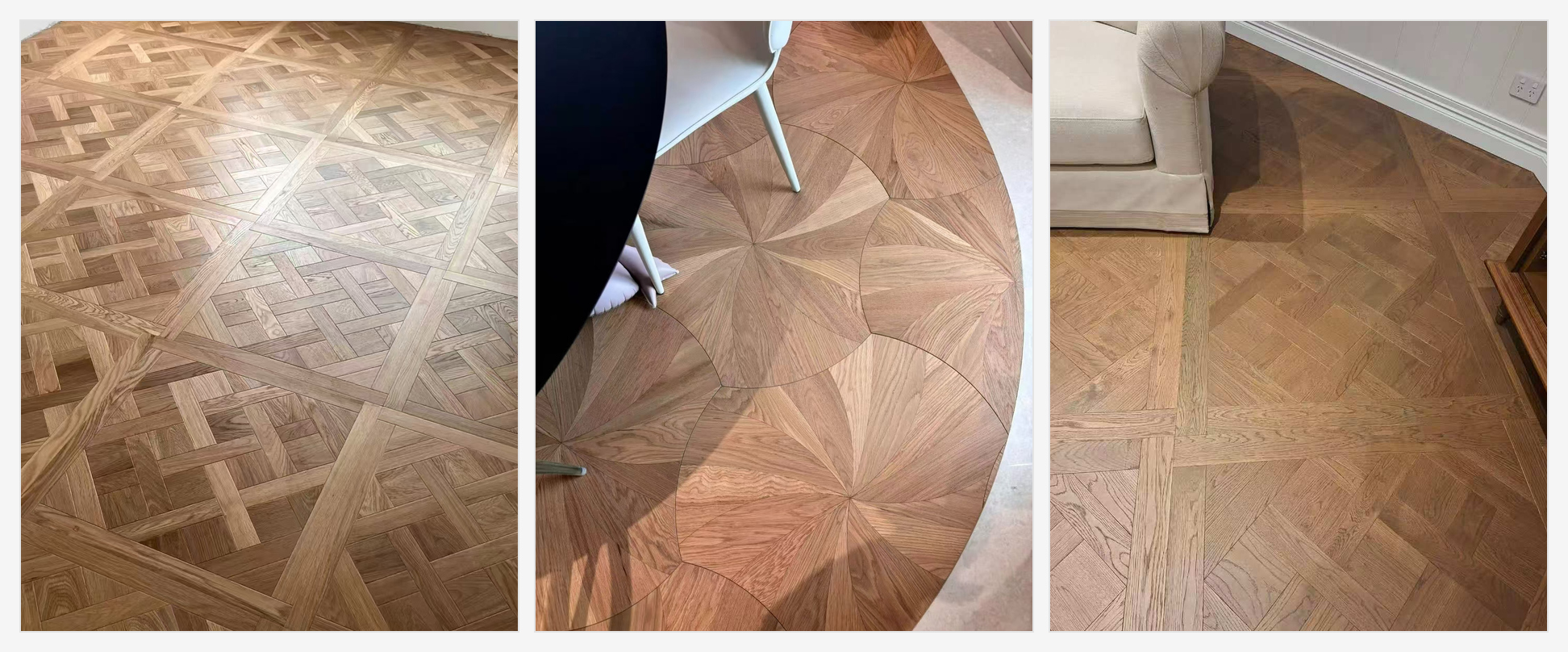 custom parquet flooring project application