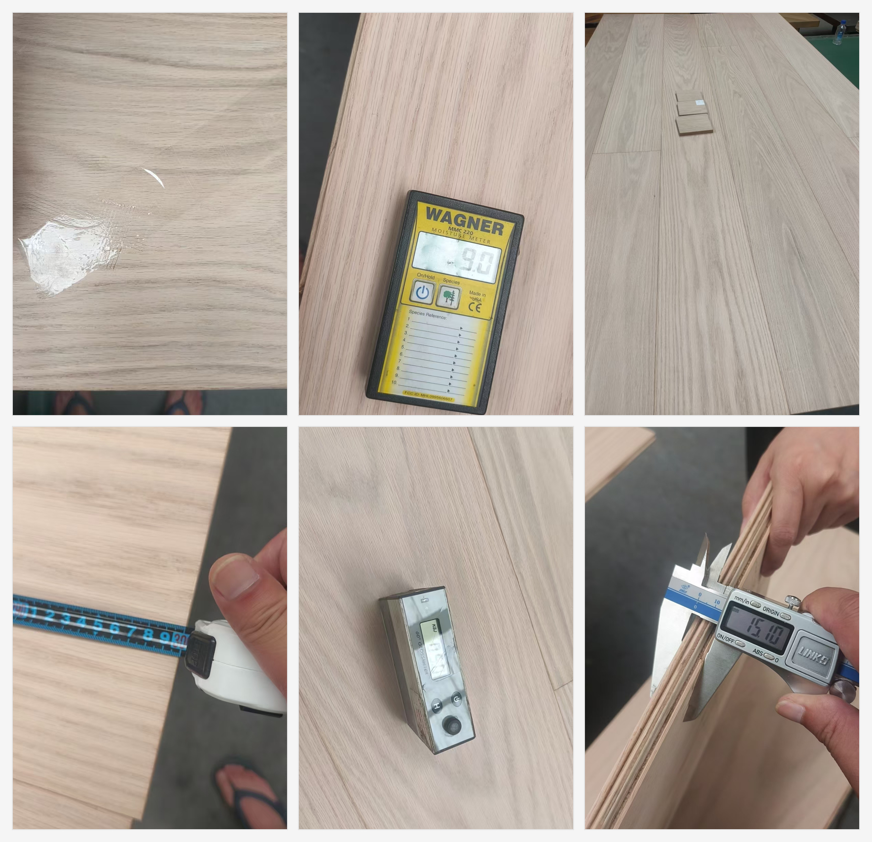 custom wood flooring bulk production and quality inspection
