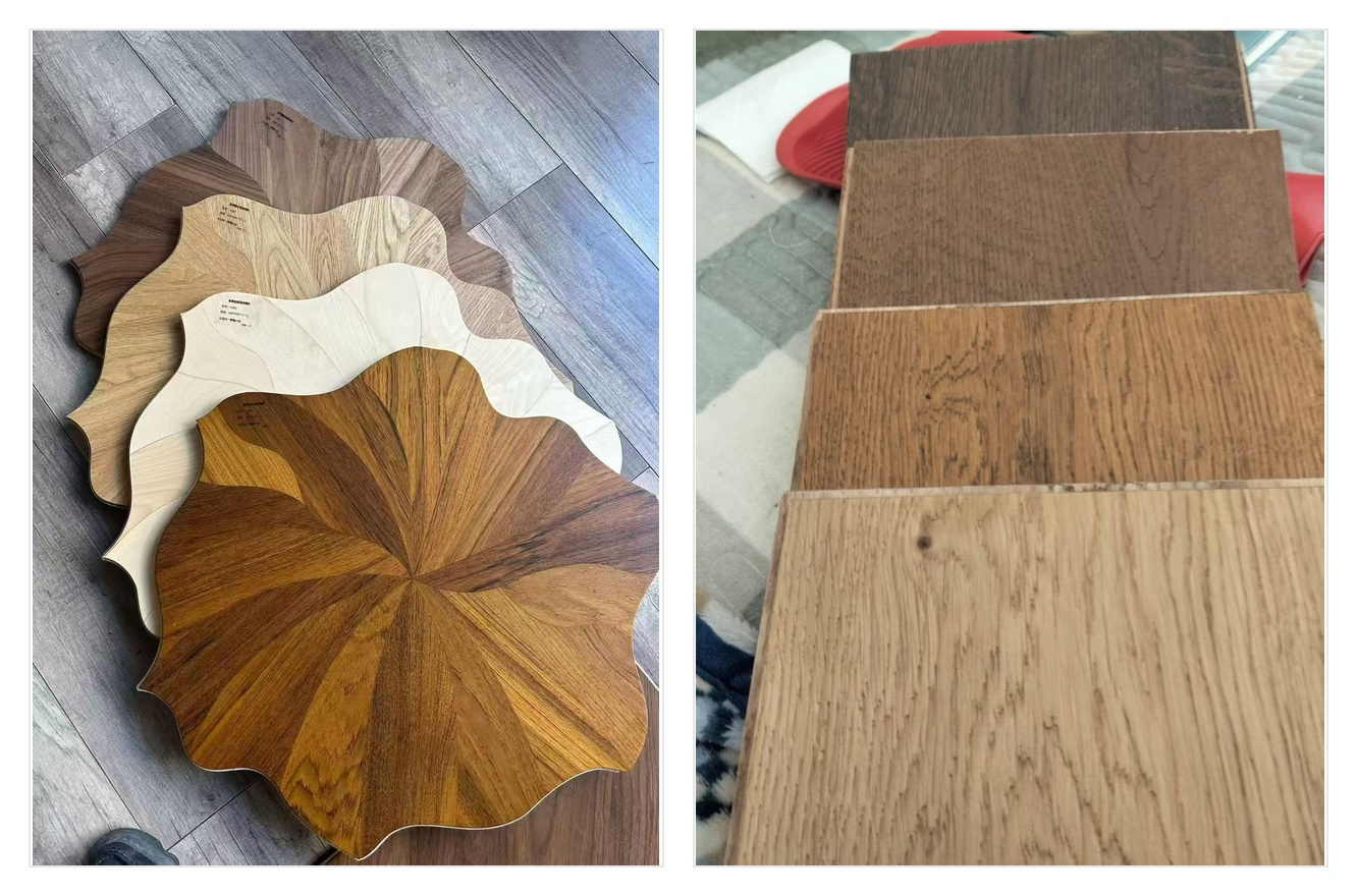 custom wood flooring color samples for designers