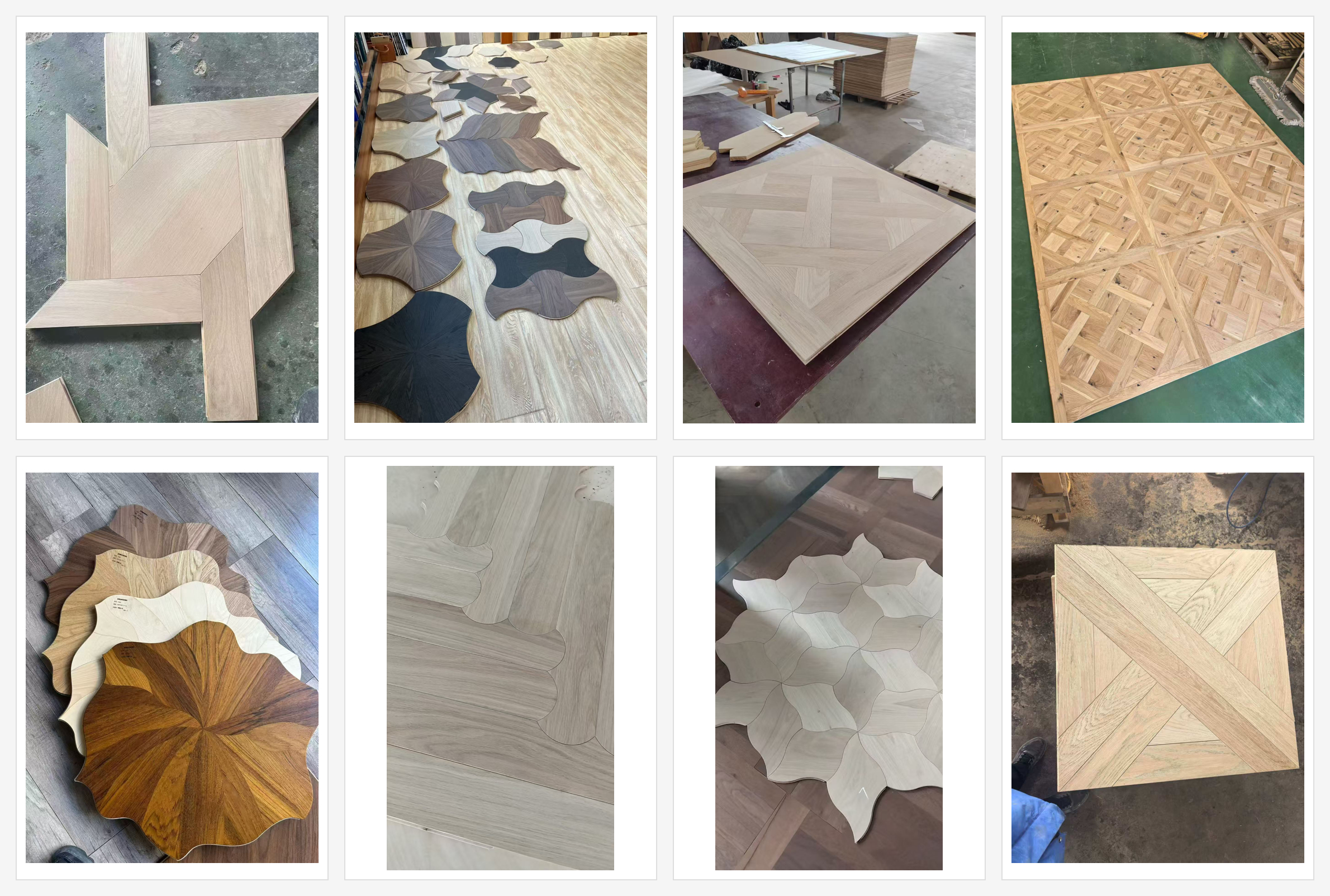 geometric and special shape wood flooring