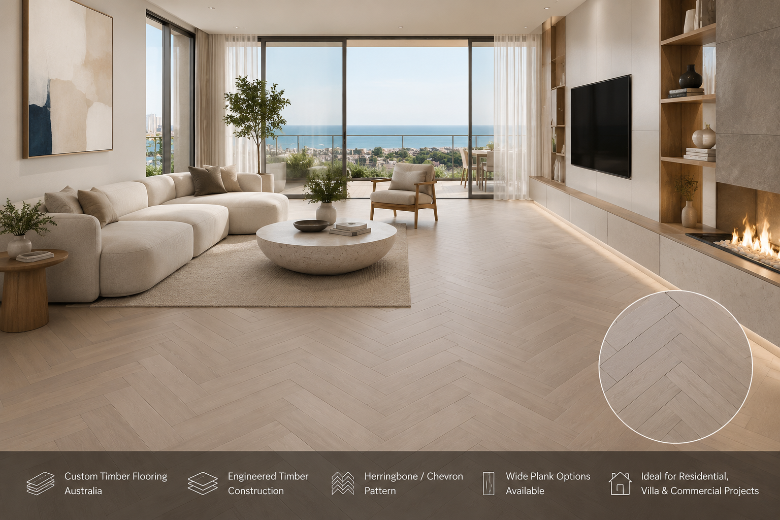 custom engineered timber flooring Australia for interior designers