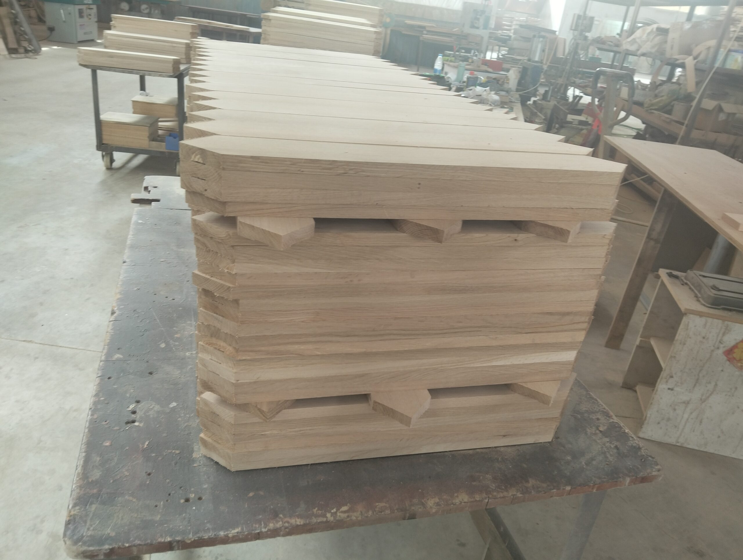 Custom timber flooring production process in our factory