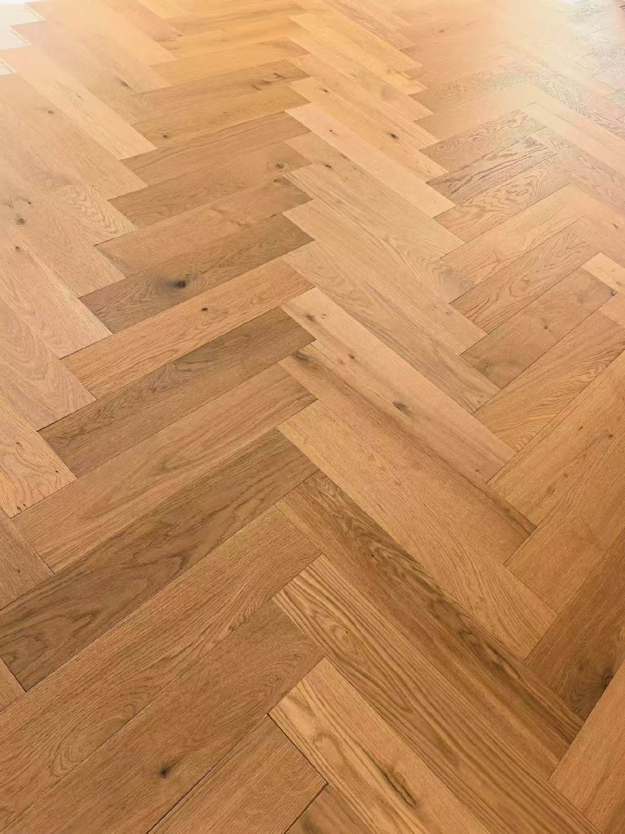 Custom herringbone timber flooring for an Australian home