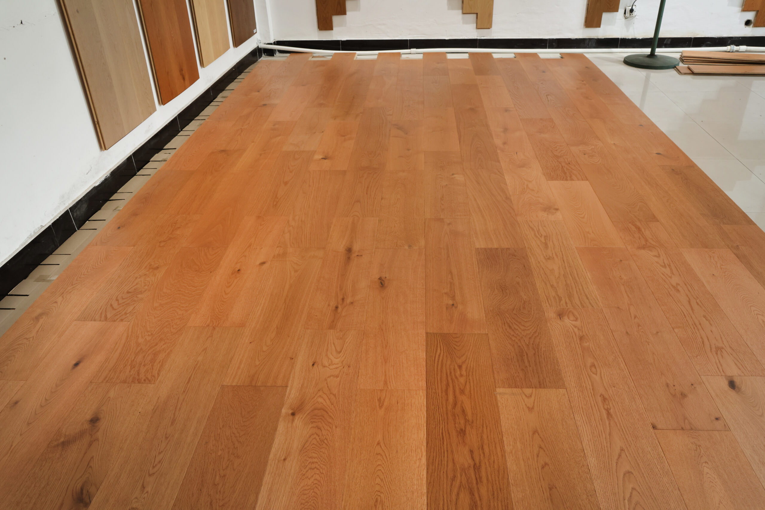 engineered oak planks warm honey oak installed flooring