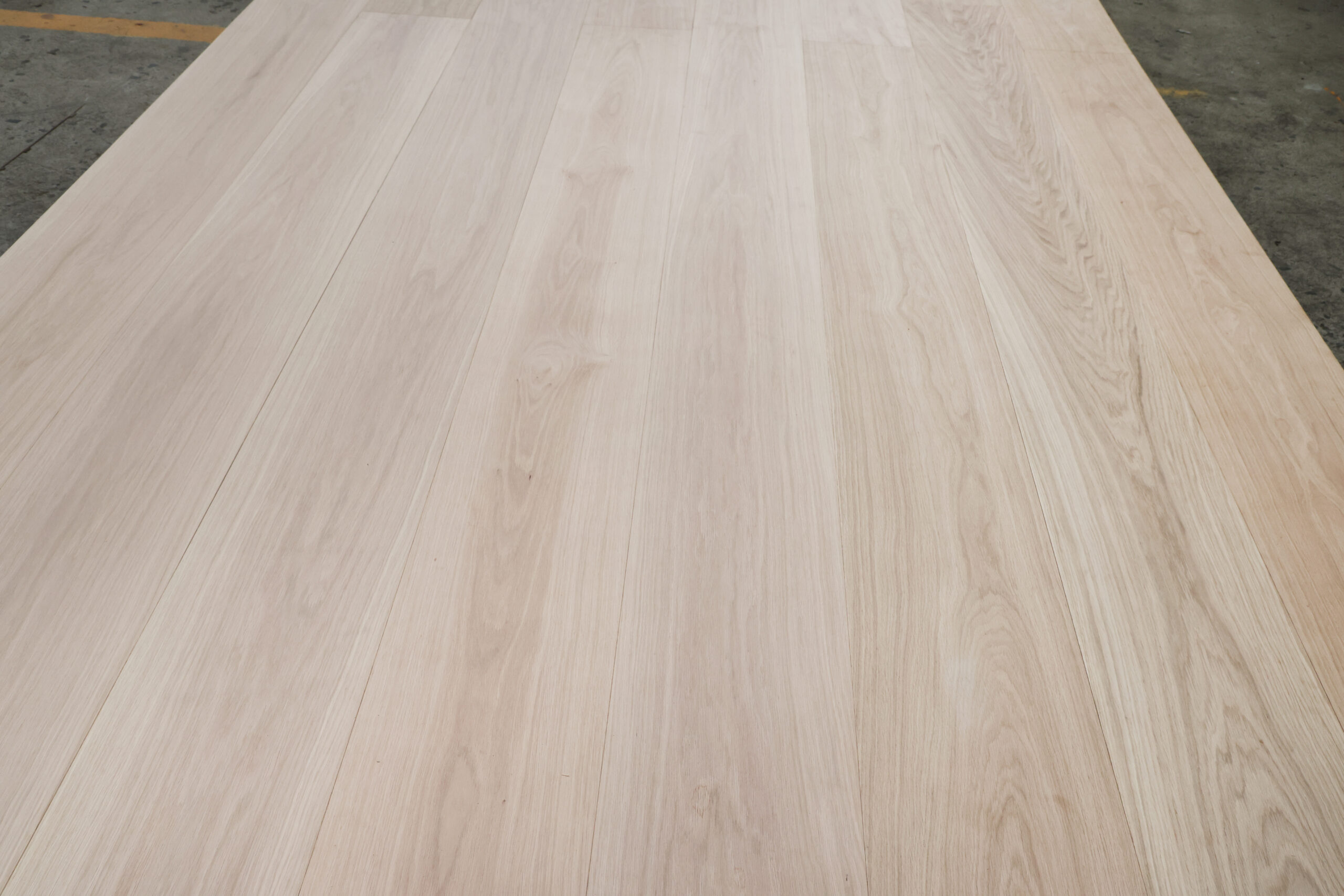 engineered oak super wide planks installed flooring