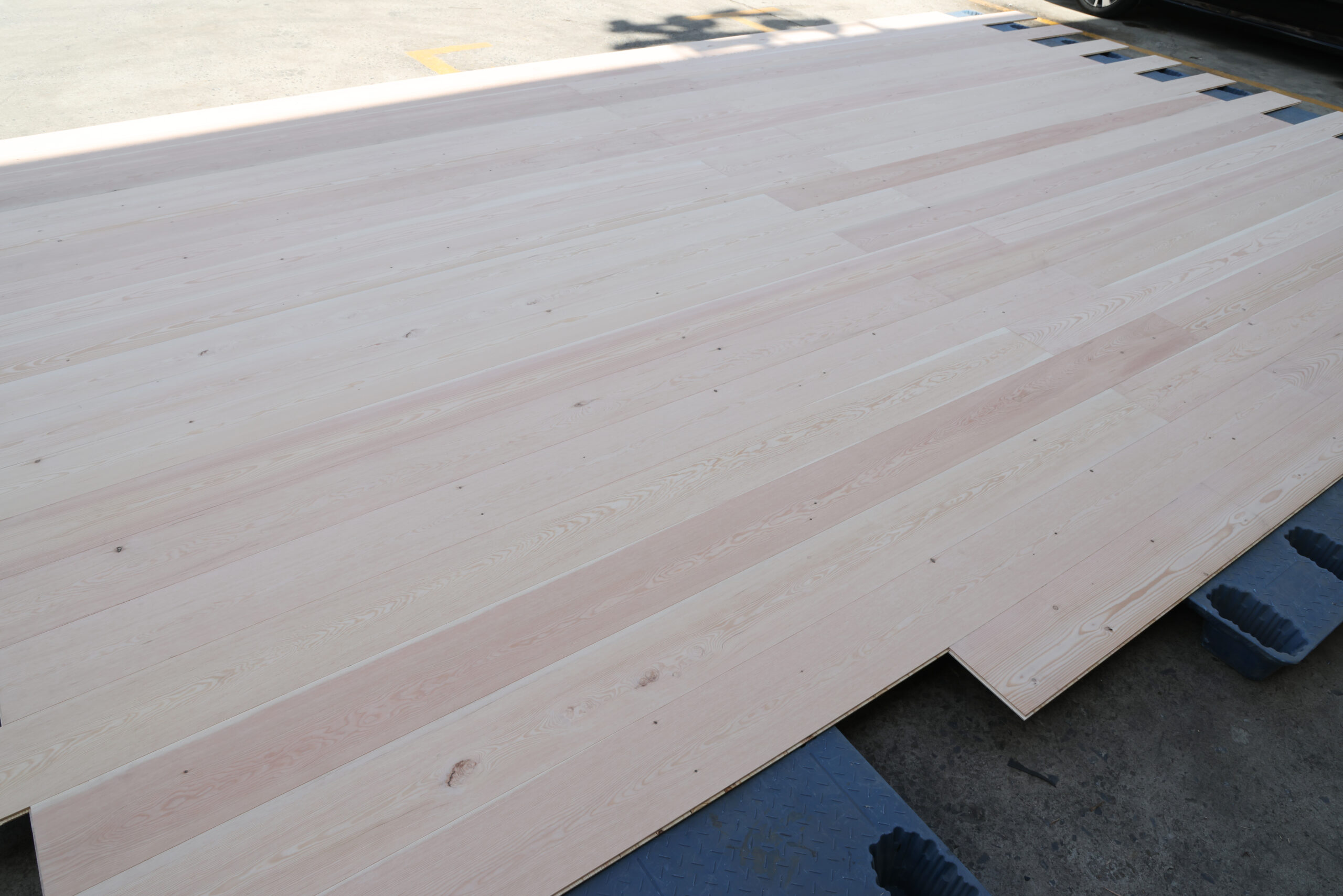 engineered pine super wide planks multilayer structure