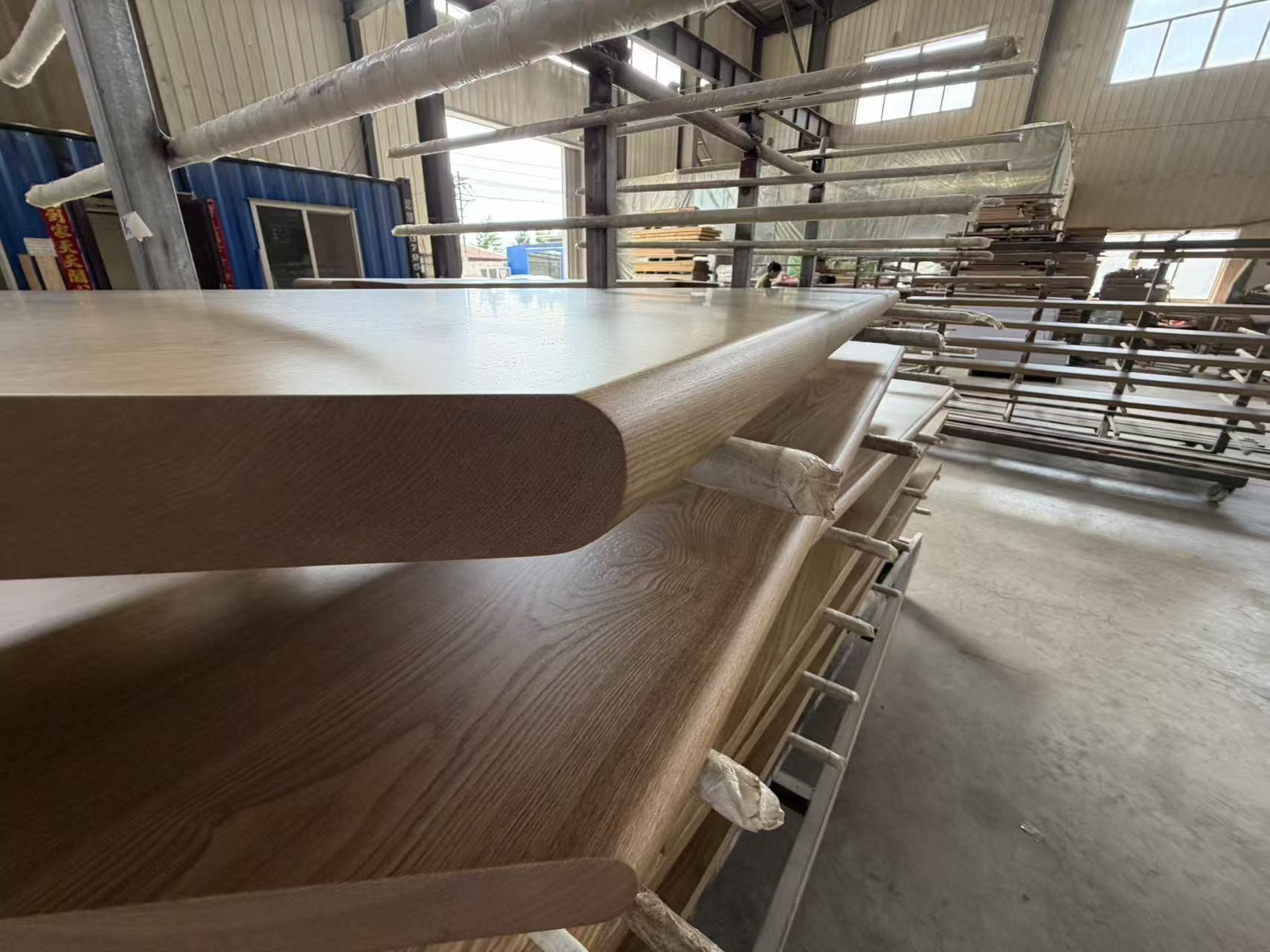 custom rounded bullnose timber stair tread