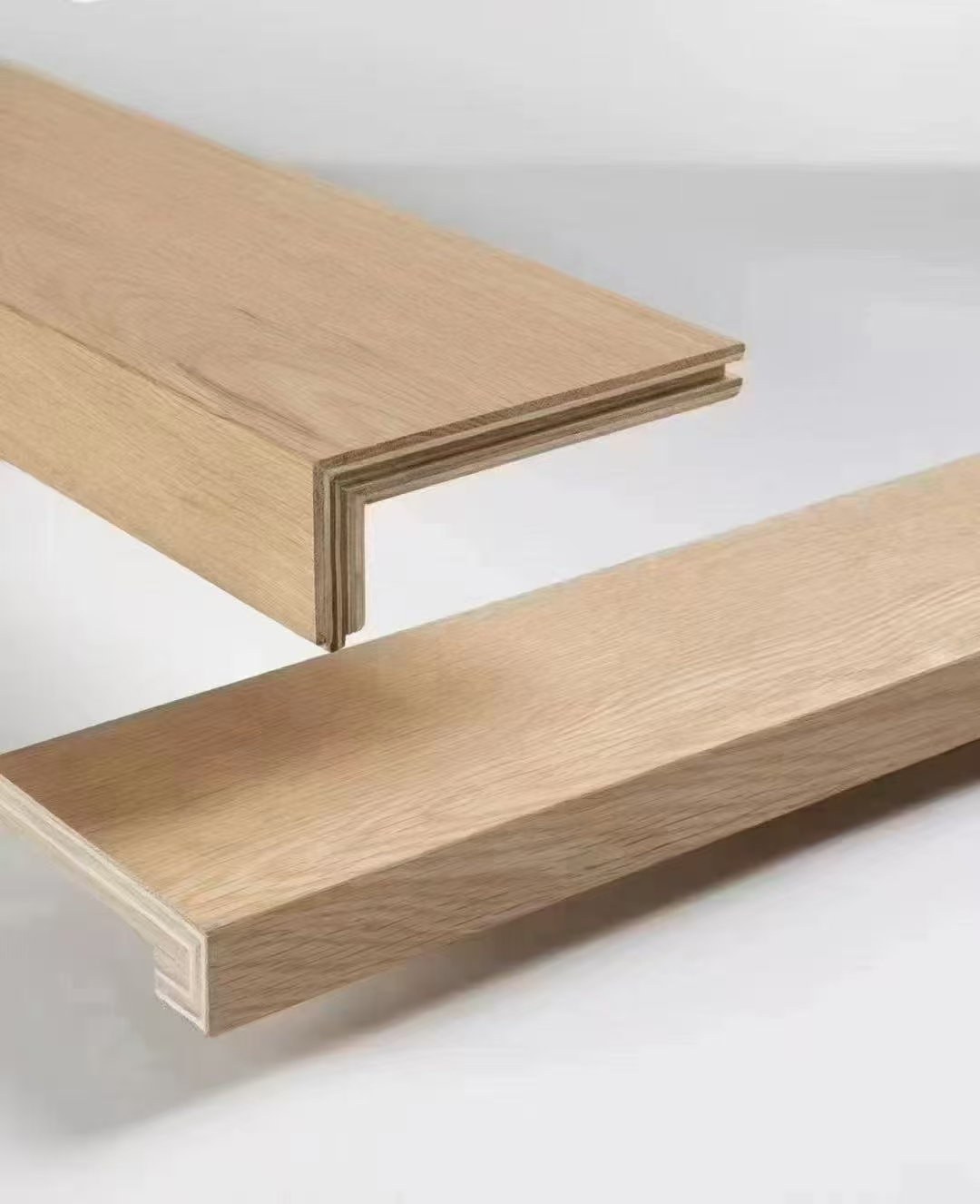 standard square-nose custom stair tread